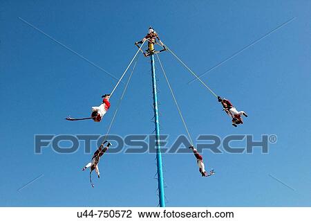 Papantla flyers show, Mexico View Large Photo Image Stock Image - Papantla flyers show, Mexico. Fotosearch