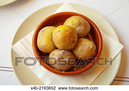 Papas arragudas the boiled potatoes of Canary Islands, Arrecife, Lanzarote, Canary Islands, Spain, Europe. View Large Photo Image Stock Image - Papas arragudas the boiled potatoes of Canary Islands, Arrecife, Lanzarote, Canary Islands, Spain, Europe.. Fotosearch