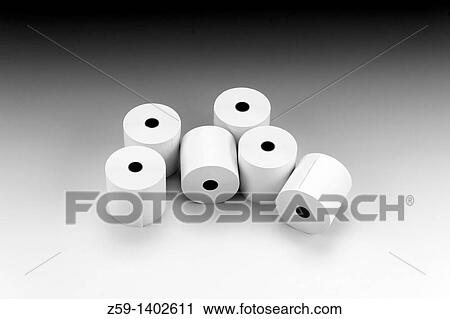 paper rolls for printers View Large Photo Image Stock Image - paper rolls for printers. Fotosearch