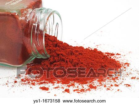 Paprika Powder, capsicum annuum, Spice against White Background View Large Photo Image Stock Photo - Paprika Powder, capsicum annuum, Spice against White Background. Fotosearch