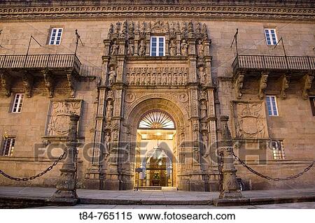 Parador del Hotel de los Reyes Cat? licos, Santiago de Compostela, Galicia, Espaa View Large Photo Image Stock Photography - Parador del Hotel de los Reyes Cat? licos, Santiago de Compostela, Galicia, Espaa. Fotosearch