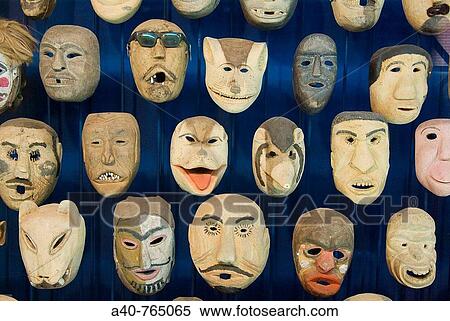 Paraguay. Asunci? n city. Museum of Barro. Colecci? n Paraguayan traditional wooden masks. View Large Photo Image Stock Photography - Paraguay. Asunci? n city. Museum of Barro. Colecci? n Paraguayan traditional wooden masks.. Fotosearch