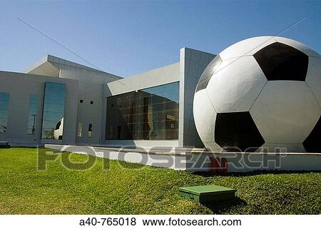 Stock Photo - Paraguay. Asuncion city. Convention center of CFS (Sout American football Confederation). Fotosearch