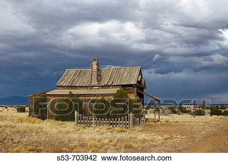 Pararie House in New Mexico with storm clouds. View Large Photo Image Stock Image - Pararie House in New Mexico with storm clouds.. Fotosearch