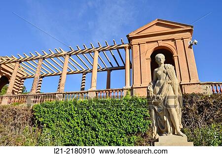 Stock Image - Parc de Pedralbes, Barcelona, Catalonia, Spain.. Fotosearch