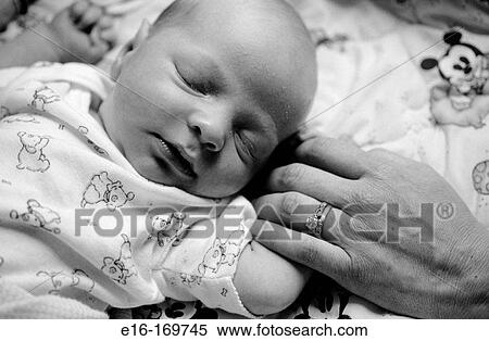Parent holding sleeping baby's hand View Large Photo Image Stock Photography - Parent holding sleeping baby's hand. Fotosearch