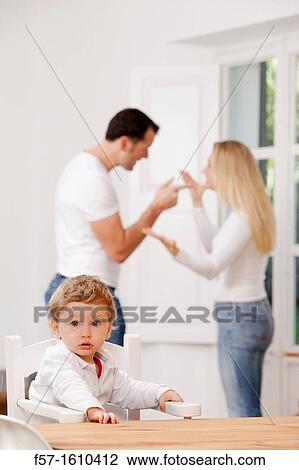 Parents arguing in front of their young child View Large Photo Image Stock Image - Parents arguing in front of their young child. Fotosearch