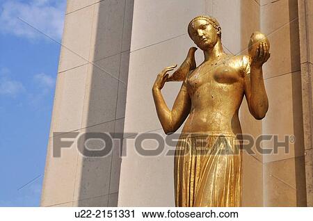 Paris, France, statue by the Palais de Chaillot, Trocadero View Large Photo Image Stock Image - Paris, France, statue by the Palais de Chaillot, Trocadero. Fotosearch