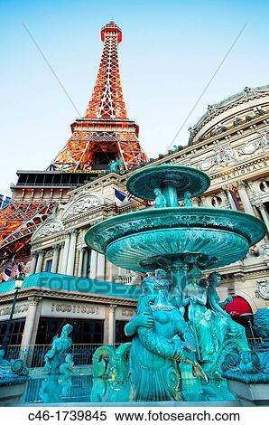 Stock Photography - Paris Hotel on The Strip Las Vegas Boulevard, Las Vegas, Nevada, USA.. Fotosearch