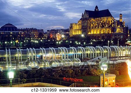 Paris, Les Halles View Large Photo Image Stock Photo - Paris, Les Halles. Fotosearch