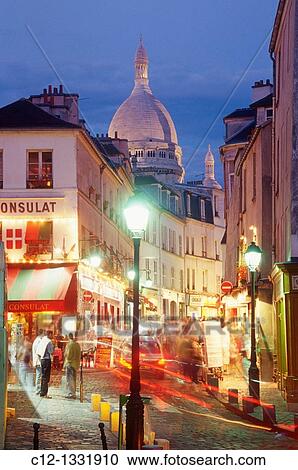 Paris, Montmartre View Large Photo Image Stock Image - Paris, Montmartre. Fotosearch