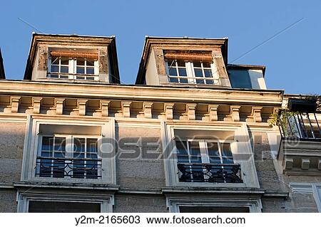Stock Image - Paris street, France. Fotosearch