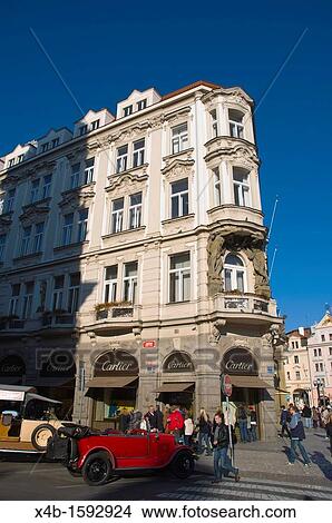 Parizka street at old town square Stare Mesto the old town Prague Czech Republic Europe View Large Photo Image Picture - Parizka street at old town square Stare Mesto the old town Prague Czech Republic Europe. Fotosearch