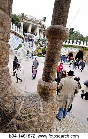 Park G? ell. Garden complex with architectural elements situated on the hill of el Carmel. Designed by the Catalan architect Antoni Gaud? and built in the years 1900 to 1914. UNESCO World Heritage. Gr? cia district of Barcelona. Catalonia, Spain. View Large Photo Image Stock Image - Park G? ell. Garden complex with architectural elements situated on the hill of el Carmel. Designed by the Catalan architect Antoni Gaud? and built in the years 1900 to 1914. UNESCO World Heritage. Gr? cia district of Barcelona. Catalonia, Spain.. Fotosearch