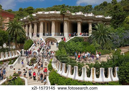 Park Guel Barcelona, Catalonia, Spain View Large Photo Image Stock Photography - Park Guel Barcelona, Catalonia, Spain. Fotosearch