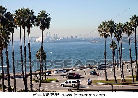 parking lot at Bluff Park and the Queen Mary at Long Beach harbour, Los Angeles County, California, United States of America, USA View Large Photo Image Stock Photography - parking lot at Bluff Park and the Queen Mary at Long Beach harbour, Los Angeles County, California, United States of America, USA. Fotosearch