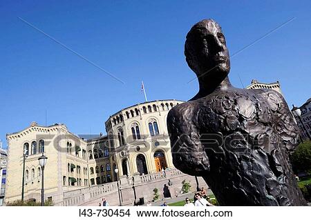 Picture - parliament, stortinget, oslo, norway. Fotosearch