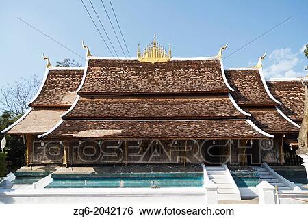 Part of the Temple Complex Vat Xieng Thong in Lunag Prabang, Laos View Large Photo Image Stock Photograph - Part of the Temple Complex Vat Xieng Thong in Lunag Prabang, Laos. Fotosearch