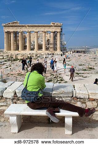 Stock Photo - Parthenon in the Acropolis Athens, Greece, Europe. Fotosearch