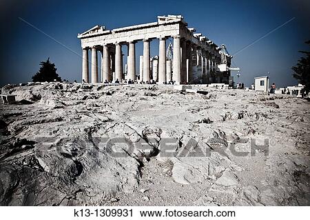 Parthenon on the Acropolis Athens Greece View Large Photo Image Stock Image - Parthenon on the Acropolis Athens Greece. Fotosearch