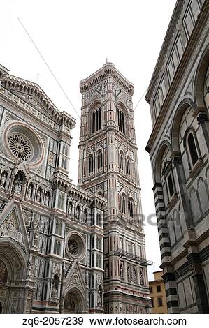 Stock Photo - Partial View of the Cathedral Santa Maria del Fiore in Florence, Italy.. Fotosearch