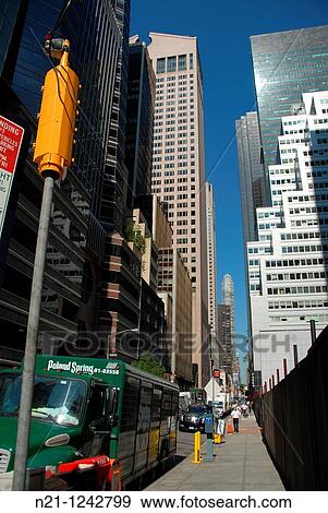 Partial view of the Sony Building from 56th Street. Midtown East. Manhattan. New York, New York. USA. View Large Photo Image Stock Photo - Partial view of the Sony Building from 56th Street. Midtown East. Manhattan. New York, New York. USA.. Fotosearch