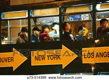 Particular of a tram. Hong Kong Island View Large Photo Image Stock Photo - Particular of a tram. Hong Kong Island. Fotosearch