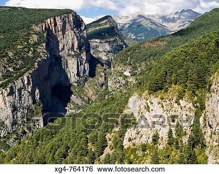 Stock Photograph - Paso de la Inclusa, Saravillo, Gistain Valley, Pyrenees Mountains. Huesca province, Aragon, Spain. Fotosearch