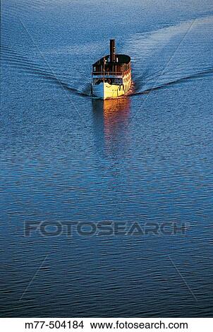 Passanger ferry, boat, lake, water, summer. V? ttern. N? rke. Sweden View Large Photo Image Picture - Passanger ferry, boat, lake, water, summer. V? ttern. N? rke. Sweden. Fotosearch