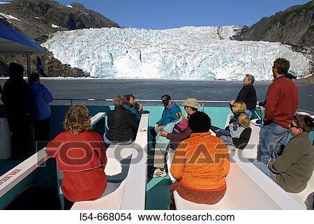 Passengers view Holgate Glacier near Holgate Arm Bay Kenair Fjords National Park near Seward Alaska AK U S United States Kenai Peninsula Resurrection Bay Fjord and wildlife tour boat tourism travel vacation excursion View Large Photo Image Picture - Passengers view Holgate Glacier near Holgate Arm Bay Kenair Fjords National Park near Seward Alaska AK U S United States Kenai Peninsula Resurrection Bay Fjord and wildlife tour boat tourism travel vacation excursion. Fotosearch