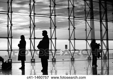 Passengers waiting at morning in Barcelona Airport, Spain View Large Photo Image Stock Photo - Passengers waiting at morning in Barcelona Airport, Spain. Fotosearch