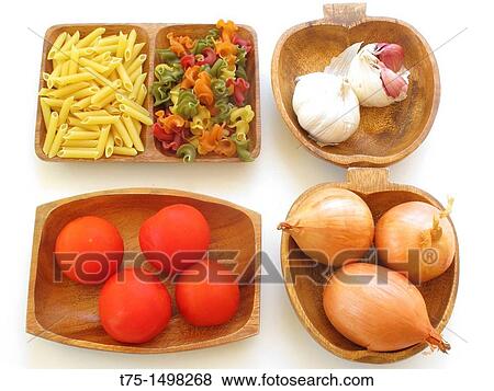 Stock Photo - Pasta and ingredients. Fotosearch