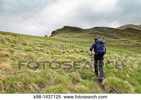 Stock Photography - Path Pleta de la Vaca Gistain Valley Pyrenees Aragon Spain Huesca. Fotosearch