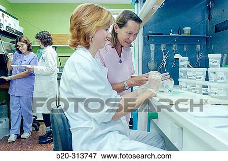 Stock Photo - Pathological anatomy at hospital. Fotosearch