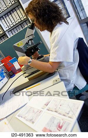Stock Image - Pathological anatomy. Hospital Universitario Gran Canaria Doctor Negrin, Las Palmas de Gran Canaria. Canary Islands, Spain. Fotosearch