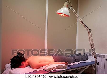 Patient taking infrared Rehabilitative therapy of contractures and surges back muscles Physiotherapy medical center, Donostia, San Sebastian, Gipuzkoa, Basque Country, Spain View Large Photo Image Stock Image - Patient taking infrared Rehabilitative therapy of contractures and surges back muscles Physiotherapy medical center, Donostia, San Sebastian, Gipuzkoa, Basque Country, Spain. Fotosearch