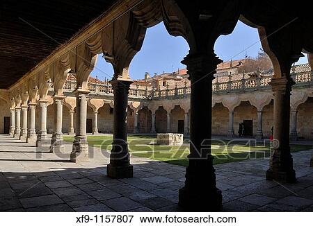 Patio de Escuelas Mayores. Uiversity of Salamanca. Castilla y Leon. Spain View Large Photo Image Stock Photo - Patio de Escuelas Mayores. Uiversity of Salamanca. Castilla y Leon. Spain. Fotosearch