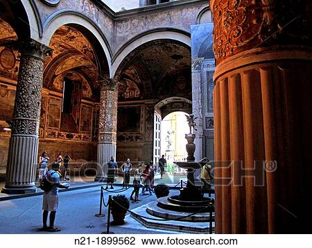 Patio de Michelozzo, Palazzo Vecchio Florence, Tuscany, Italy, Europe. View Large Photo Image Stock Image - Patio de Michelozzo, Palazzo Vecchio Florence, Tuscany, Italy, Europe.. Fotosearch