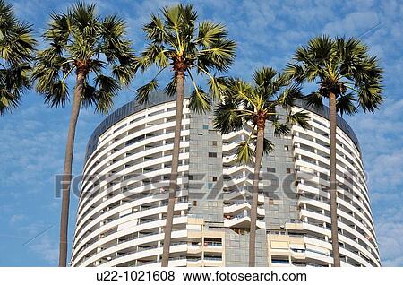 Pattaya (Thailand), flat building at Jomtien Beach View Large Photo Image Stock Photo - Pattaya (Thailand), flat building at Jomtien Beach. Fotosearch