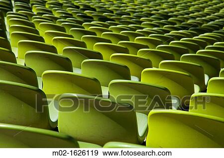 pattern of seats in a stadium View Large Photo Image Stock Photo - pattern of seats in a stadium. Fotosearch