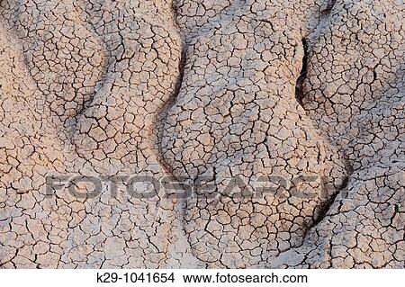Picture - Patterns in cracked mud. Fotosearch