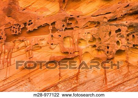 Patterns of erosion in sandstone walls, Capitol Reef National Park Utah View Large Photo Image Stock Image - Patterns of erosion in sandstone walls, Capitol Reef National Park Utah. Fotosearch