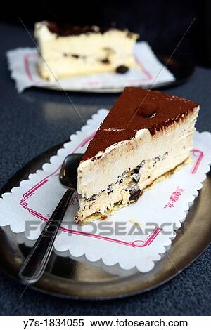 Peace of delicious tiramisu in a cafe in Venice, Italy, Europe View Large Photo Image Stock Photography - Peace of delicious tiramisu in a cafe in Venice, Italy, Europe. Fotosearch