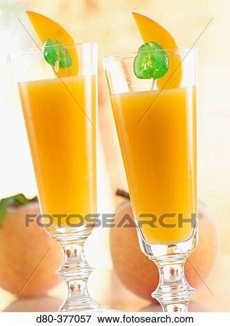Peach cocktail. View Large Photo Image Stock Photo - Peach cocktail.. Fotosearch