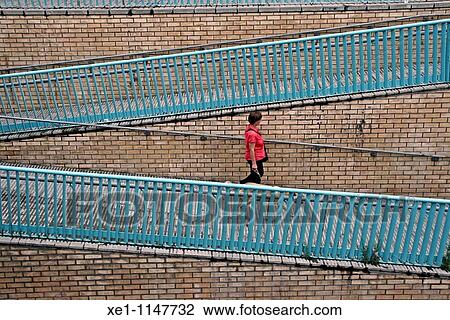 Stock Image - Pedestrian access to the underpass.. Fotosearch