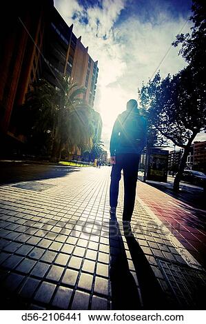 pedestrian, Valencia, Spain. View Large Photo Image Stock Image - pedestrian, Valencia, Spain.. Fotosearch
