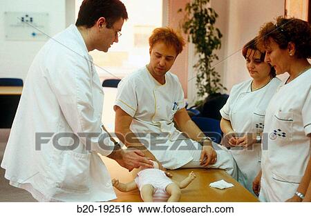 Stock Photograph - Pediatric training. Fotosearch