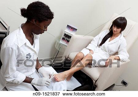 pedicure at a spa View Large Photo Image Stock Photo - pedicure at a spa. Fotosearch