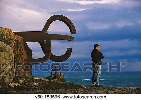 ? Peine de los Vientos? sculpture by Eduardo Chillida, San Sebastian. Guipuzcoa, Euskadi, Spain View Large Photo Image Stock Photograph - ? Peine de los Vientos? sculpture by Eduardo Chillida, San Sebastian. Guipuzcoa, Euskadi, Spain. Fotosearch