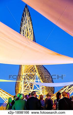Peix Fish sculpture by Frank O Gehry at Port Ol? mpic, Barcelona Catalonia, Spain View Large Photo Image Stock Photograph - Peix Fish sculpture by Frank O Gehry at Port Ol? mpic, Barcelona Catalonia, Spain. Fotosearch